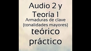 Armaduras de clave en tonalidades mayores AUDIO 2 y TEORÍA 1 [upl. by Ydnim]