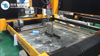 Stone CNC Router 4 Axis Machine Engraving Granite with High Quality [upl. by Enirol730]