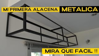 ALACENA de METAL para cocina Mueble metalico Como hacer un mueble de metalAlacena metalica [upl. by Solegnave764]