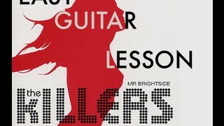 The Killers  Mr Brightside  Guitar Lesson  How to play acoustic guitar  beginner guitar [upl. by Maccarthy]