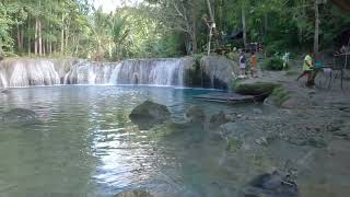 Cambugahay Falls  walking tour  siquijor philippines 4k paradise waterfall travel [upl. by Annoerb]