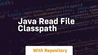 java read file classpath [upl. by Etireuqram935]