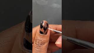 Tortoise shell Nail Art using regular nail polish not gel polish [upl. by Rafferty137]