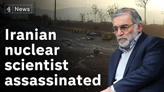 Iran’s top nuclear scientist Mohsen Fakhrizadeh assassinated near Tehran [upl. by Oznofla]