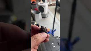 200912 Mazda CX7 smoke testing exhaust leak on aftermarket exhaust manifold [upl. by Araldo]