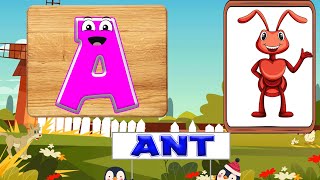 Phonics Song for Toddlers  A for Apple  Phonics Sounds of Alphabet A to Z  ABC Phonic Rhyme [upl. by Niarbo]