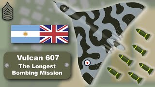 Vulcan 607  Operation Black Buck The Falklands War  Animated War Stories [upl. by Nonnahsal]