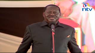 Kenyatta Jaramogi Moi all came from poverty we should not just talk about dynasty  Raila [upl. by Aivonas225]