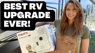 UPDATED Installing a New Fogatti Tankless Instant RV Hot Water Heater Easy step by step guide [upl. by Aikem]