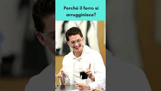 Perchè il ferro arruginisce curiositàscientifiche youtubeshorts chimica [upl. by Beaner]