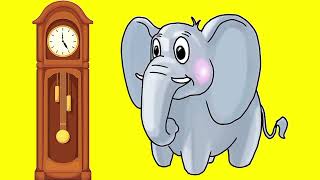 Hickory Dickory Dock Elephant  Song446  Nursery Rhymes amp Kids Songs  Kids Comfort [upl. by Schilling]