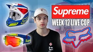 SUPREME SS18 WEEK 12 MANUAL LIVE COP  Supreme x Fox Racing Goggles [upl. by Rivi987]