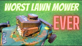 Worst Lawn Mower in the World  Can we rebuild it [upl. by Eadahs]