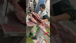 Australian whole lamb carcass frozen cutting skills 6pices with exports manshorts [upl. by Karie]