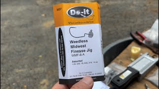 BRAND NEW DoIt mold  Weedless Midwest Finesse Jig [upl. by Crellen]