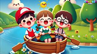 Sing Along to ROW ROW ROW Your Boat with Fun Animations [upl. by Swainson]