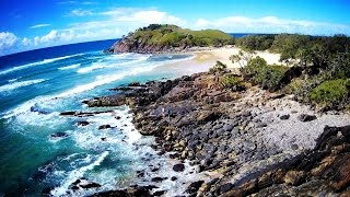 Drone view of Cabarita Beach  Hubsan 501SS [upl. by Setiram]