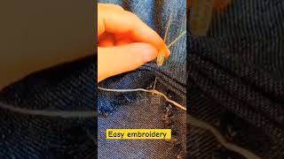 Veru beautiful embroidery tutorial for beginners embroiderypatterns diyembroidery [upl. by Hurst780]