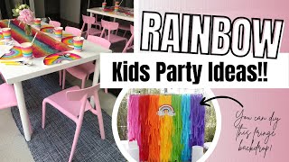 Day in the Life of an Party Planner  Rainbow Party Backdrop Setup and Decor Ideas [upl. by Lyman]