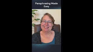 Paraphrasing Made Easy [upl. by Matheny]