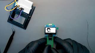 ATTINY85 with OLED screen With coding WARNING flashing images [upl. by Echikson619]