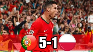 Resumen del partido entre Portugal y Polonia de hoy Liga Europea de Naciones 2024 [upl. by Naro]