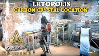 Assassins Creed Origins  Carbon Crystal Location  Hidden Treasure  Letopolis [upl. by Aillicirp838]