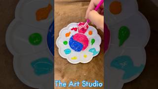 Colour mixing🎨  The Art Studio  art creative shorts satisfying [upl. by Yekciv]