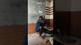 Part 1 Bathroom Deewar tile wow floor granitedesign interiordesign viralvideo vlog shorts [upl. by Danczyk520]