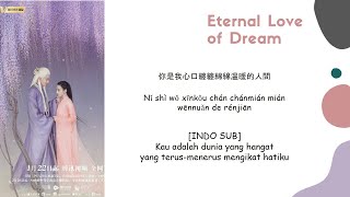 INDO SUB Dilraba amp Silence Wang  Just Now Lyrics  Eternal Love of Dream OST [upl. by Teerprug]