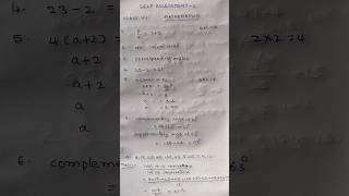 Self assessment 2 7th class maths answers [upl. by Magbie]