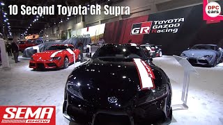 10 Second Toyota GR Supra Reveal at SEMA 2022 [upl. by Akinihs]