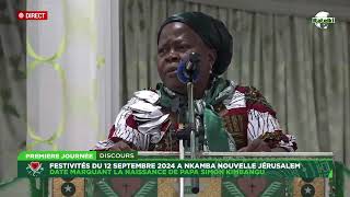 DISCOURS DE MADAME MUYABO NKULU MINISTRE HONORAIRE DE LA JUSTICE DU 12 SEPTEMBRE 2024 A NKAMBA [upl. by Rosenwald171]