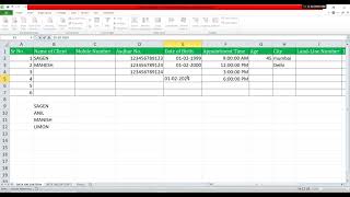 DATA VALIDATION  HOW TO USE DATA VALIDATION IN EXCEL IN HINDI  sanjaybaskey [upl. by Nerraj]