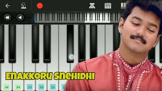 Enakkoru Snehidhi  Priyammanavale  Easy Piano Tutorial  Vijay [upl. by Nywloc336]