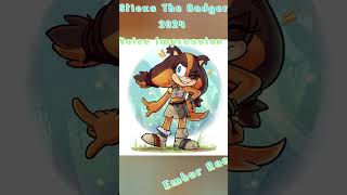 Sticks The Badger 2024 Voice Impression voiceimpressionist voiceacting voiceover sonic sticks [upl. by Aihcropal]