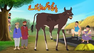 پانچ ٹانگو والی گاۓ  Five Leg Jadui Gaay  Urdu Story  Moral Stories  kahaniyan urdu [upl. by Ellehcin]