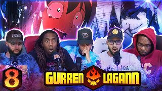 Kamina Nooooo Gurren Lagann quotLater Buddyquot Ep 8 ReactionReview [upl. by Anoval]