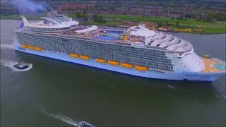 harmony of the seas  het grootste cruiseschip ter wereld  drone footage [upl. by Finny]