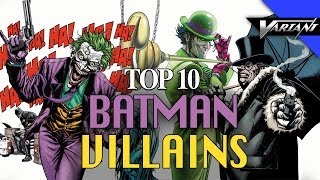 The 10 Best Batman Villains [upl. by Ymirej]