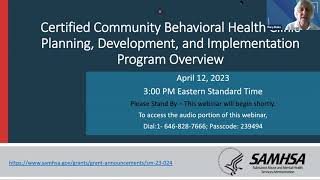 PreApplication Webinar for NOFO SM23024 CCBHCPDI Grants [upl. by Arleta503]