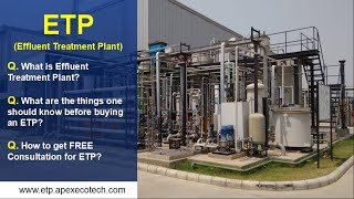 Effluent Treatment  ETP  ETP Supplier  Apex Ecotech [upl. by Laetitia598]