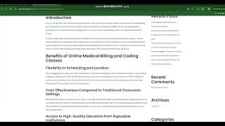 Online Medical Billing and Coding Class The Gateway to a Rewarding Healthcare Career [upl. by Ezekiel]