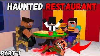 MINECRAFT HAUNTED RESTAURANT  Horror Video In Hindi  😨 [upl. by Benil]