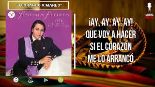 Yesenia Flores  Llorando A Mares Video Letra Oficial [upl. by Netsyrc]