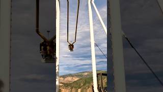 Giant Canyon Swing😱most extreme swing ride in the Usa🇺🇸glenwood caverns adventure park [upl. by Joanne]