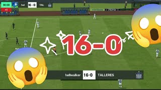 High scoring game in fifa history  160 in single game😯😱👹☠️ fifa mobile25 fifa shorts viralvideo [upl. by Norman]