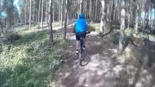 Riding the Monkey Trail Cannock Chase  Full Trail Video [upl. by Htomit]