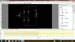 Simulation du redresseur double alternance [upl. by Adnelg]