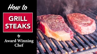 🔥 HOW to GRILL a STEAK 🥩 by MASTER CHEF [upl. by Borgeson484]